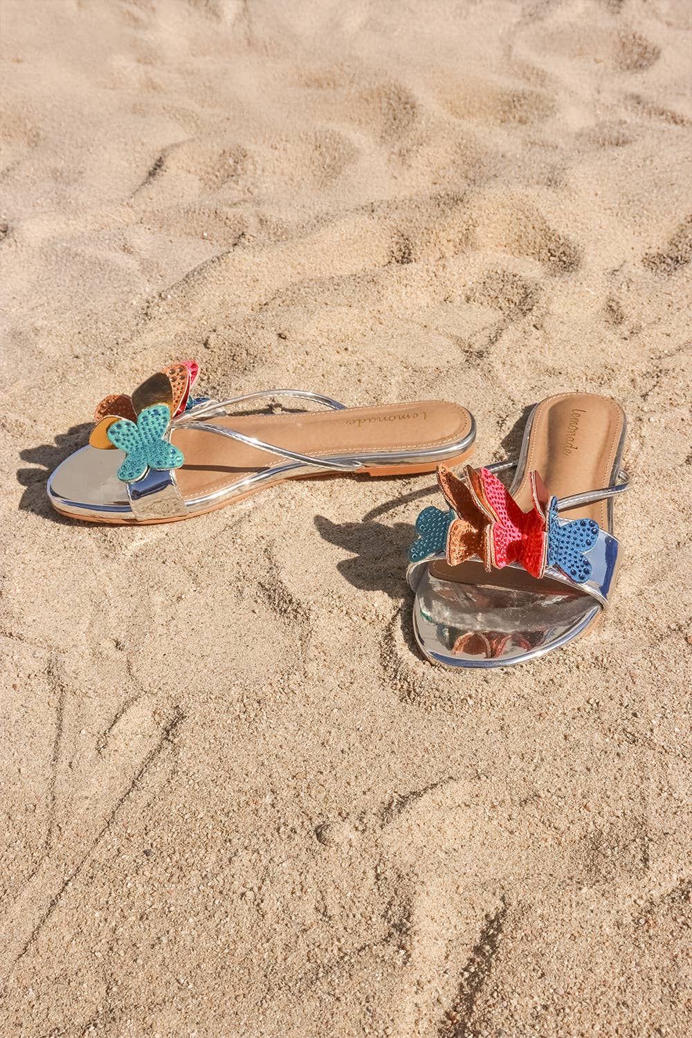 Lemonade Shoes - Venta al por mayor Sandalias - Mujer - SABETHA - Sandalias con adorno de mariposa brillante10