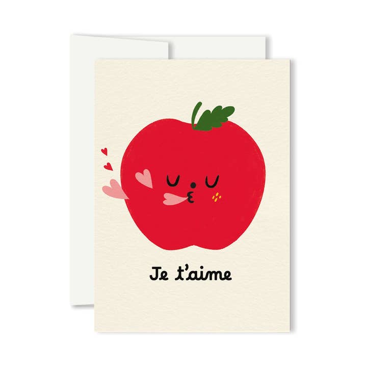 Paperole - Wholesale Love Card - POMME D’AMOUR — Miniature Greeting Card0