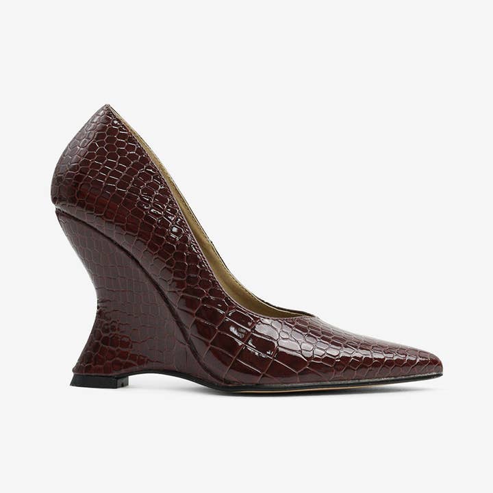 IN YOUR SOUL - Sculpted Croc Pumps for wholesale by Lemonade Shoes
