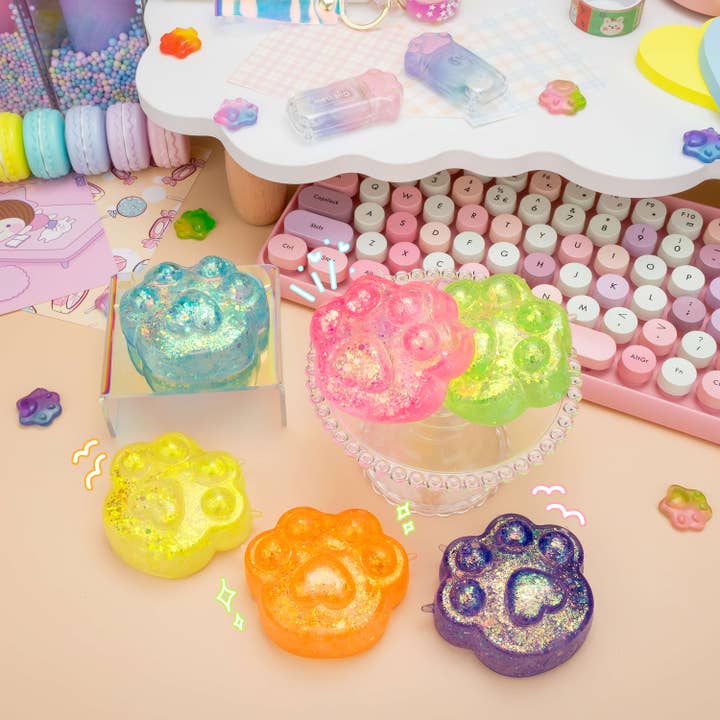 Kawaii Slime Company - Wholesale Squishy Toy - Kids & Baby - Gummy Kitty Paws Squishy Sensory Toy (12pcs/case)