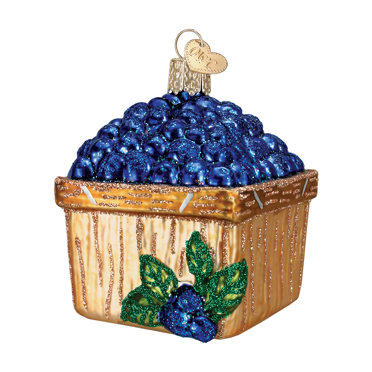 Old World Christmas - Wholesale Ornament - Basket Of Blueberries1