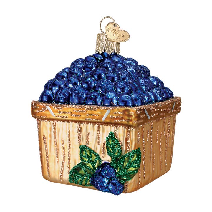 Old World Christmas - Wholesale Ornament - Basket Of Blueberries1