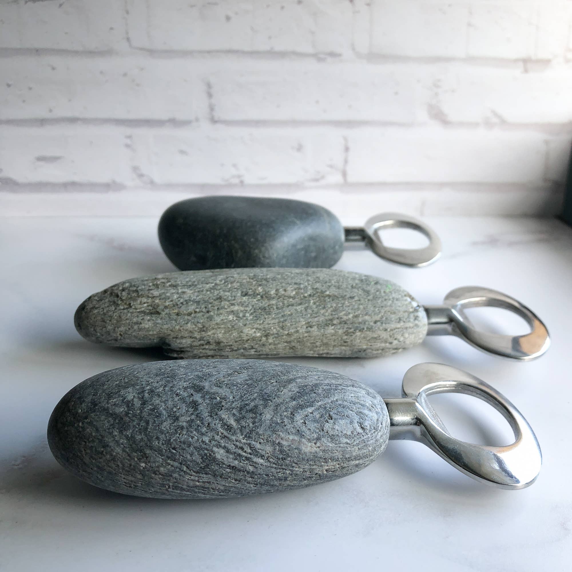 Funky Rock Designs - Wholesale Bottle/Wine Opener - Nature-Inspired Stainless Steel  Stone Bottle Opener7