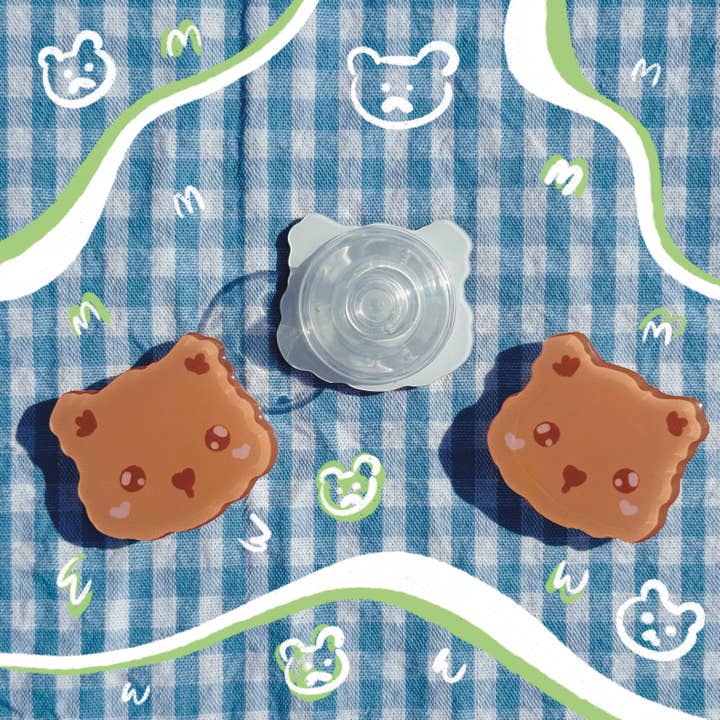 Banh.ni - Wholesale Phone Grip - Brown Bear Phone Grip1