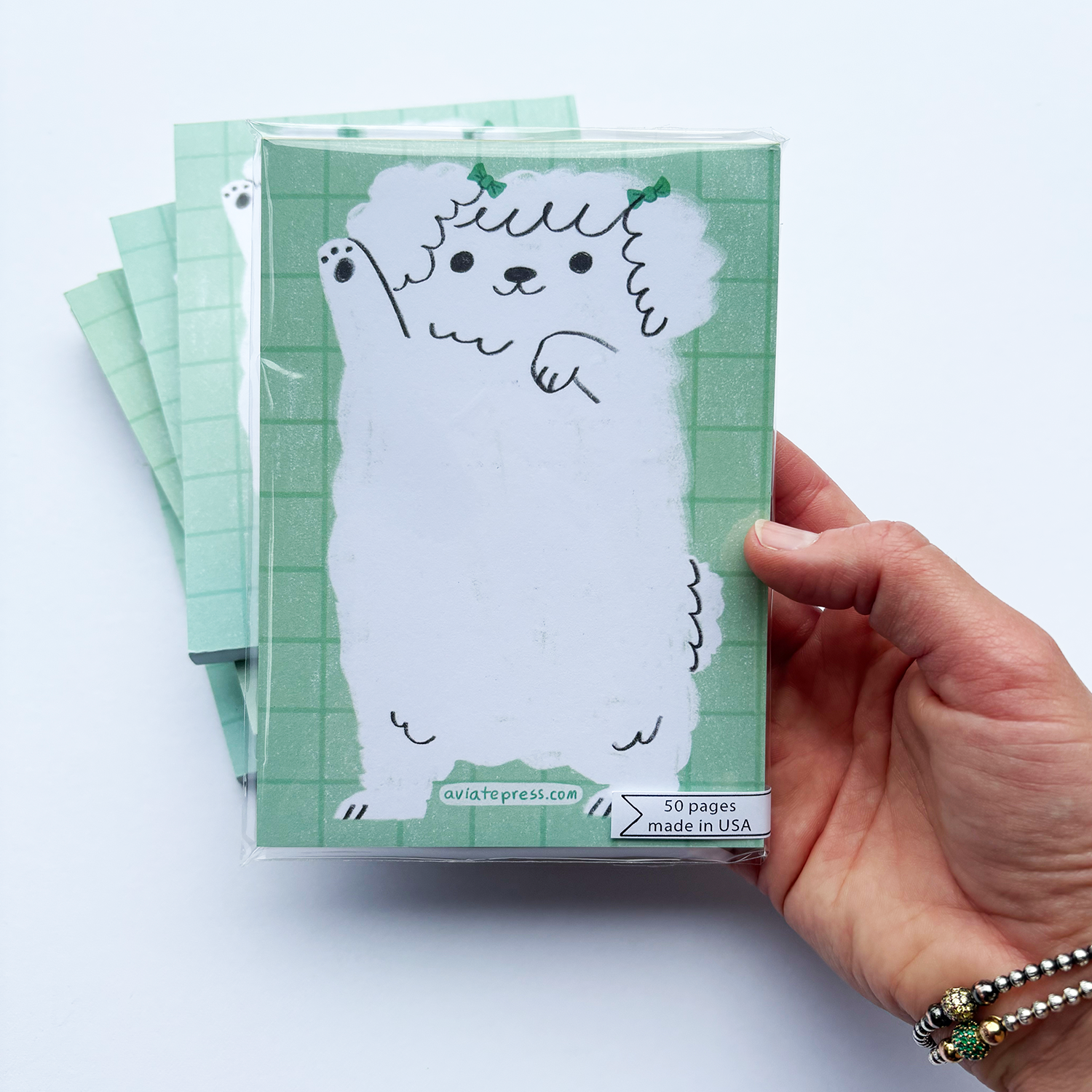 Aviate Press - Wholesale Notepad - Fluffy Pup Notepad3