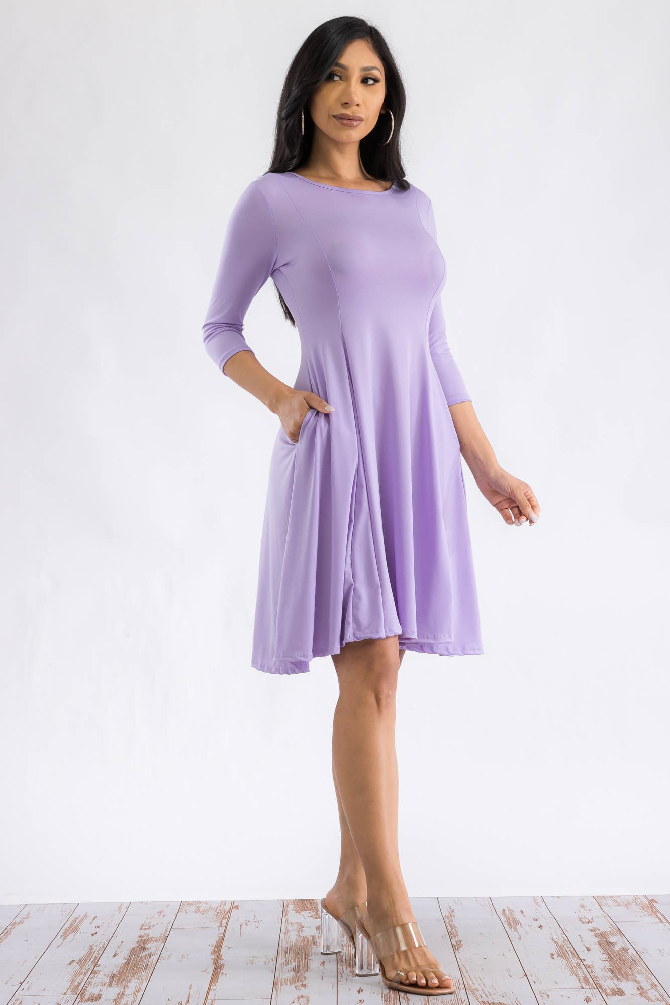 H&H Fashion Inc. – Großhandel Kleid – Damen – HH711X-SL - Langärmliges Tunikakleid2