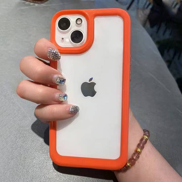 Colorful Frame Transparent iPhone Case for wholesale by LOOKA - Dress Your Case