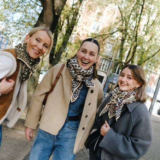 Love Explorers - Wholesale Head Scarf - Women's - Leopard scarf - My big essential flower pink