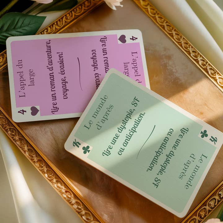 MaisonLulu.Fr - Wholesale Card Game - Poker reading, 56 cards to help you choose your next book, Game to be used alone or in a book club4