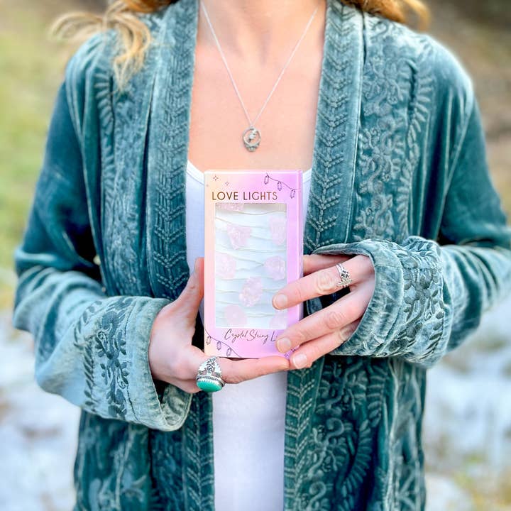 Hiouchi Jewels | Rose & Bolt Grateful Dead Jewelry - Wholesale String Lights - Love Lights ~ Crystal String Lights ~ Rose Quartz2