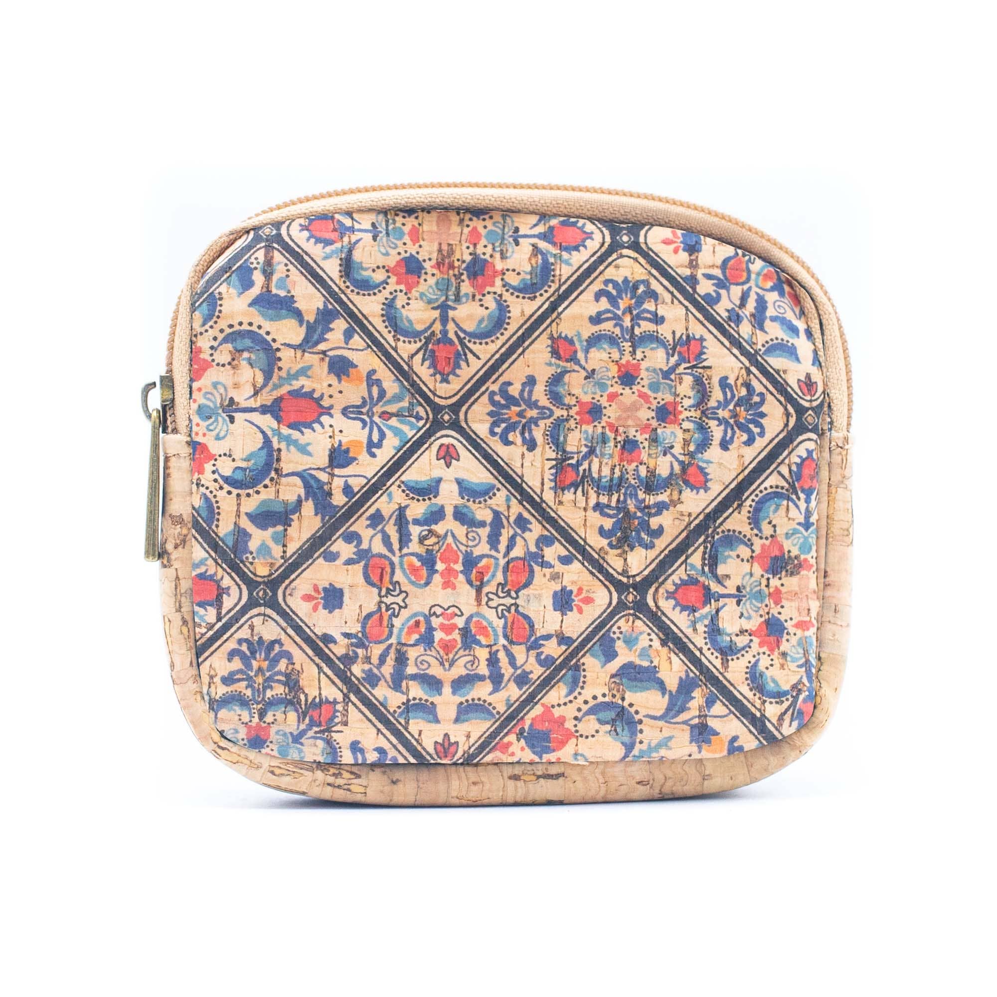 Meninas Bonitas Cork - Wholesale Coin Purse - Women's - （5units）cork coin purse cube pattern wallet BAGF-0022