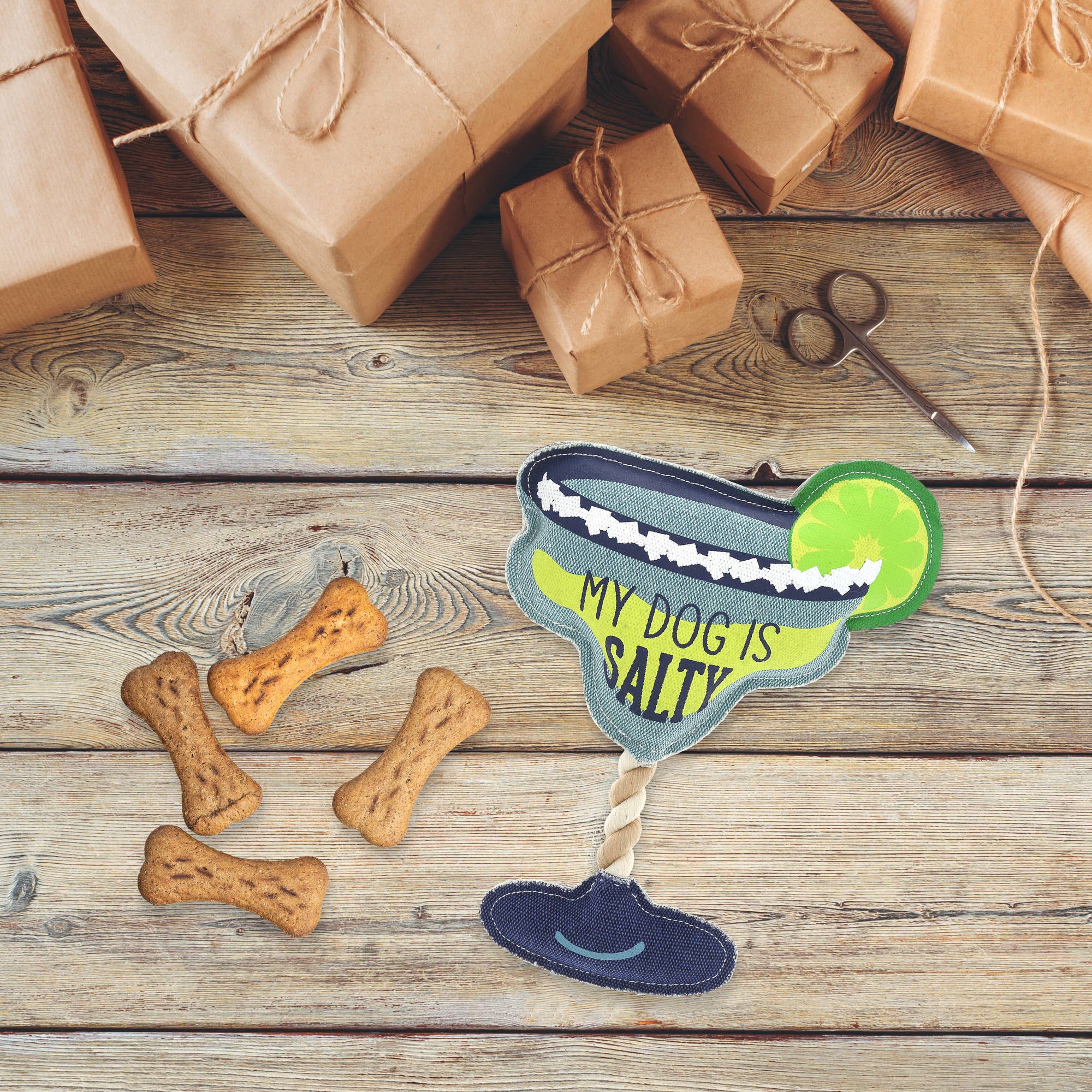 Pavilion - Venta al por mayor Juguete - Gatos y perros - Salado - Juguete para perro de lona de 11" en cuerda3