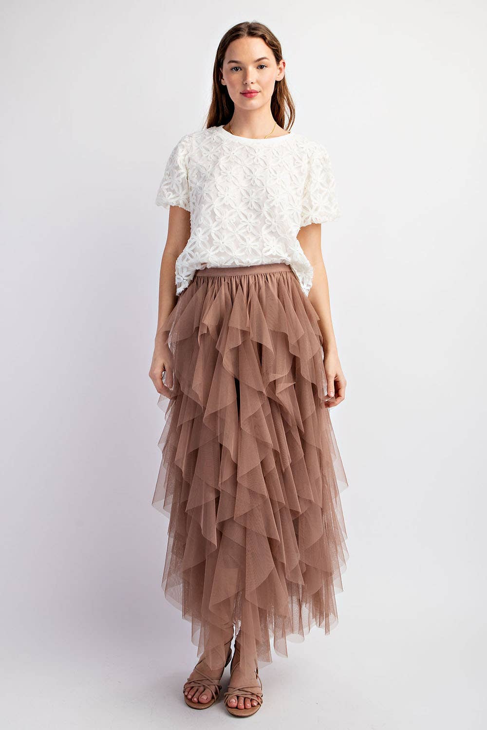 Sweet Generis - Wholesale Skirt - Women's - CASCADING TULLE MESH LAYERED MAX SKIRT22