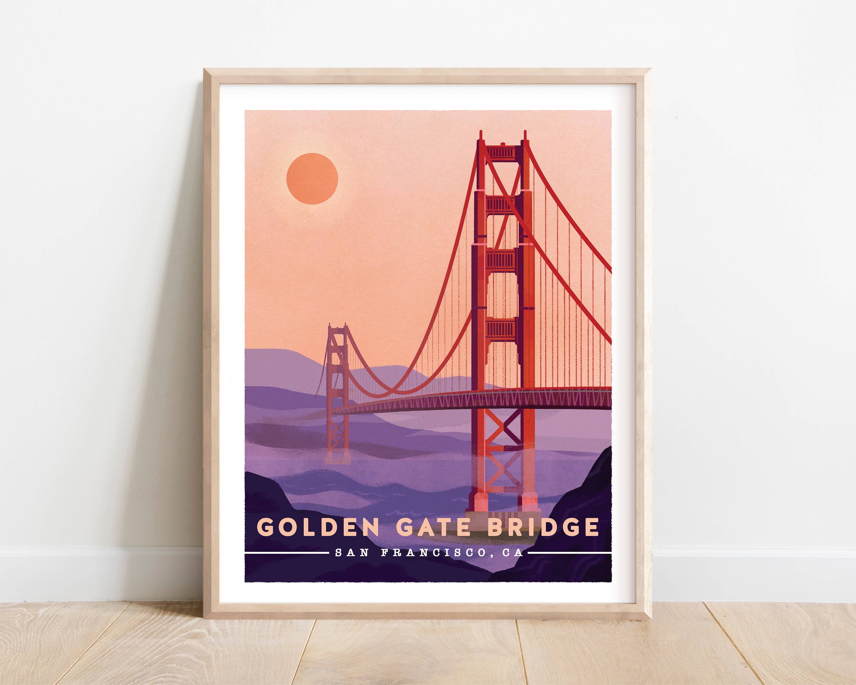 Katie Melrose Made - Wholesale Art Print - Golden Gate Bridge Travel Print 3