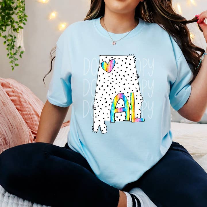 DTF-afdrukken met puntstaten voor wholesale door Simple Tymes