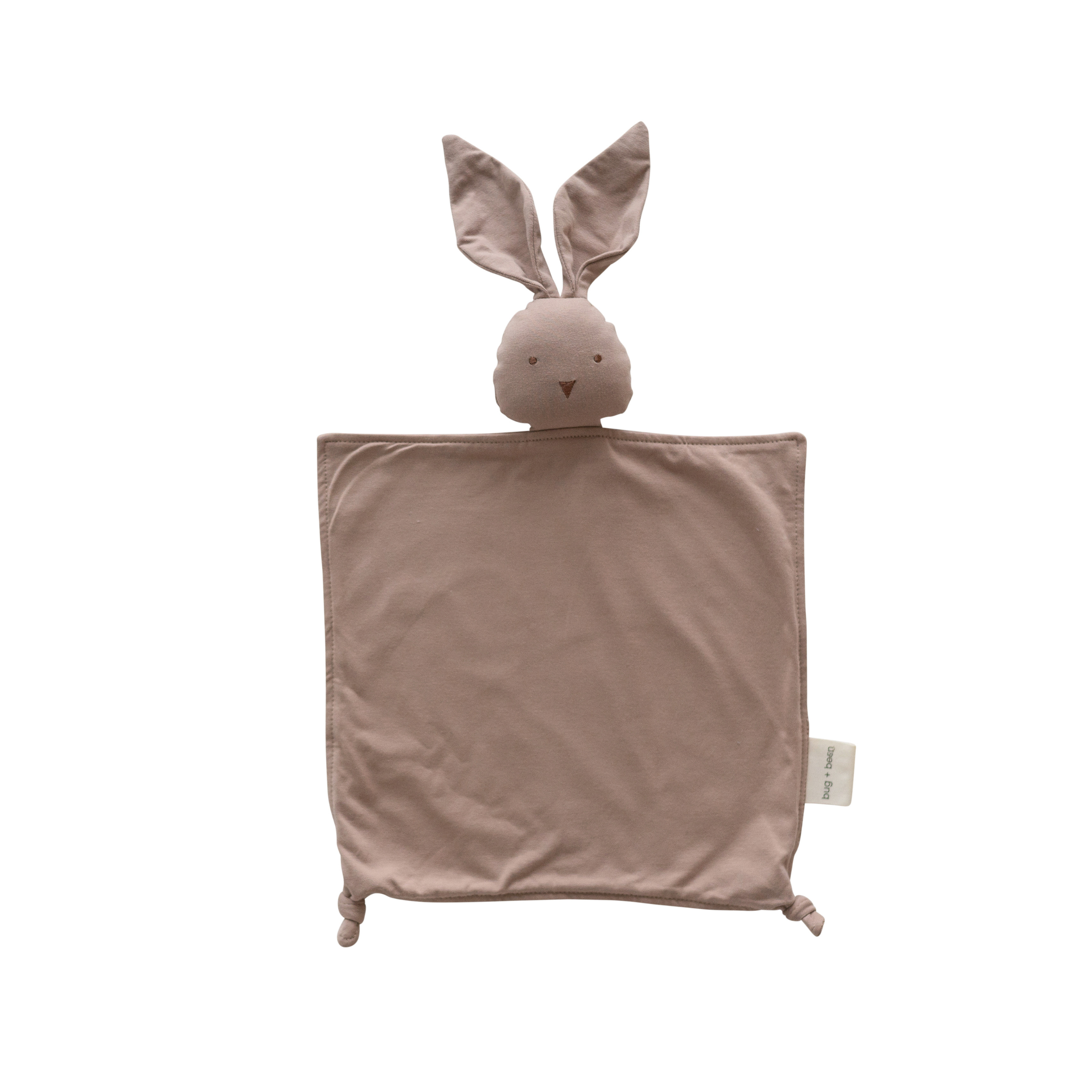 Organic Cotton Bunny Lovey – Mocha for wholesale on Faire2