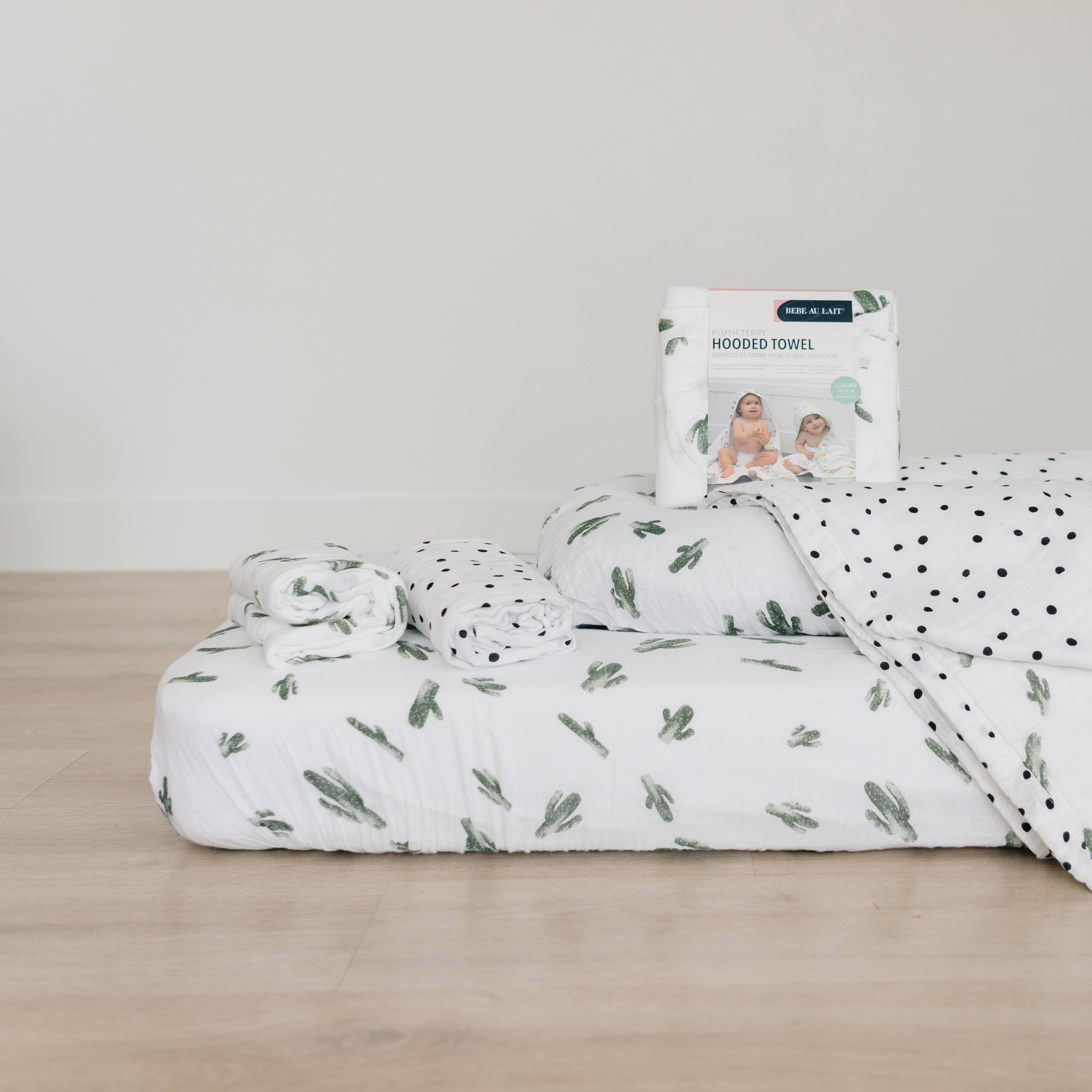 Bebe au Lait - Wholesale Cot/Crib Sheets - Saguaro Oh-So-Soft Muslin Crib Sheet3