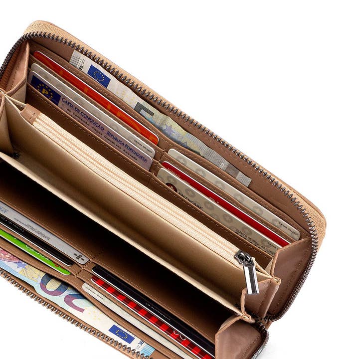 ERIUM - Bags and Accessories - Wholesale Wallet - Women's - Erium Large Wallet for Women Taupe5