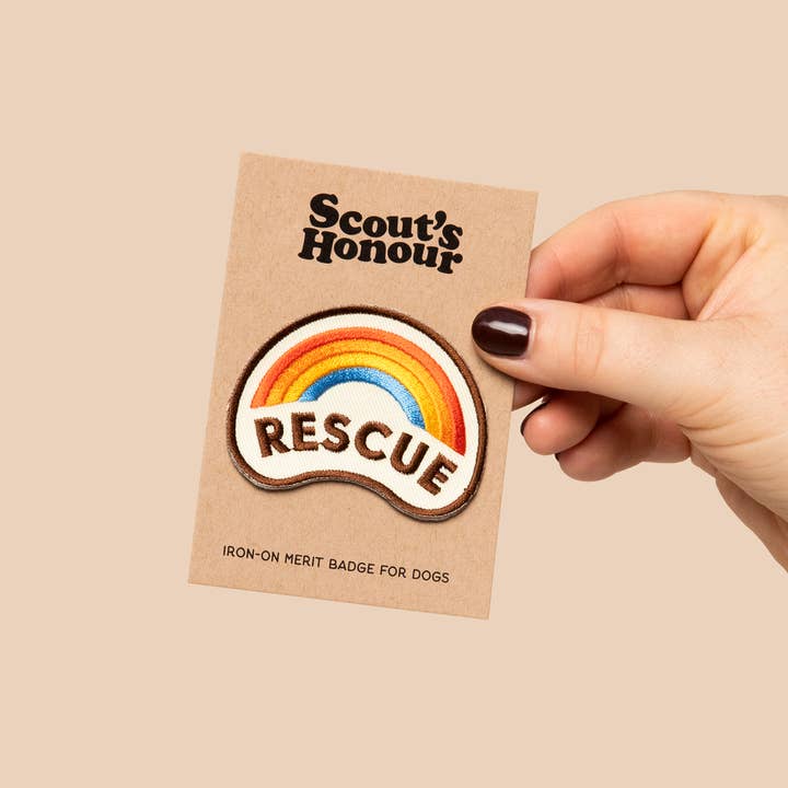 Scout's Honour Pty Ltd - Wholesale Pet Bandana - Dog - Rescue iron-on patch for dogs and cats1