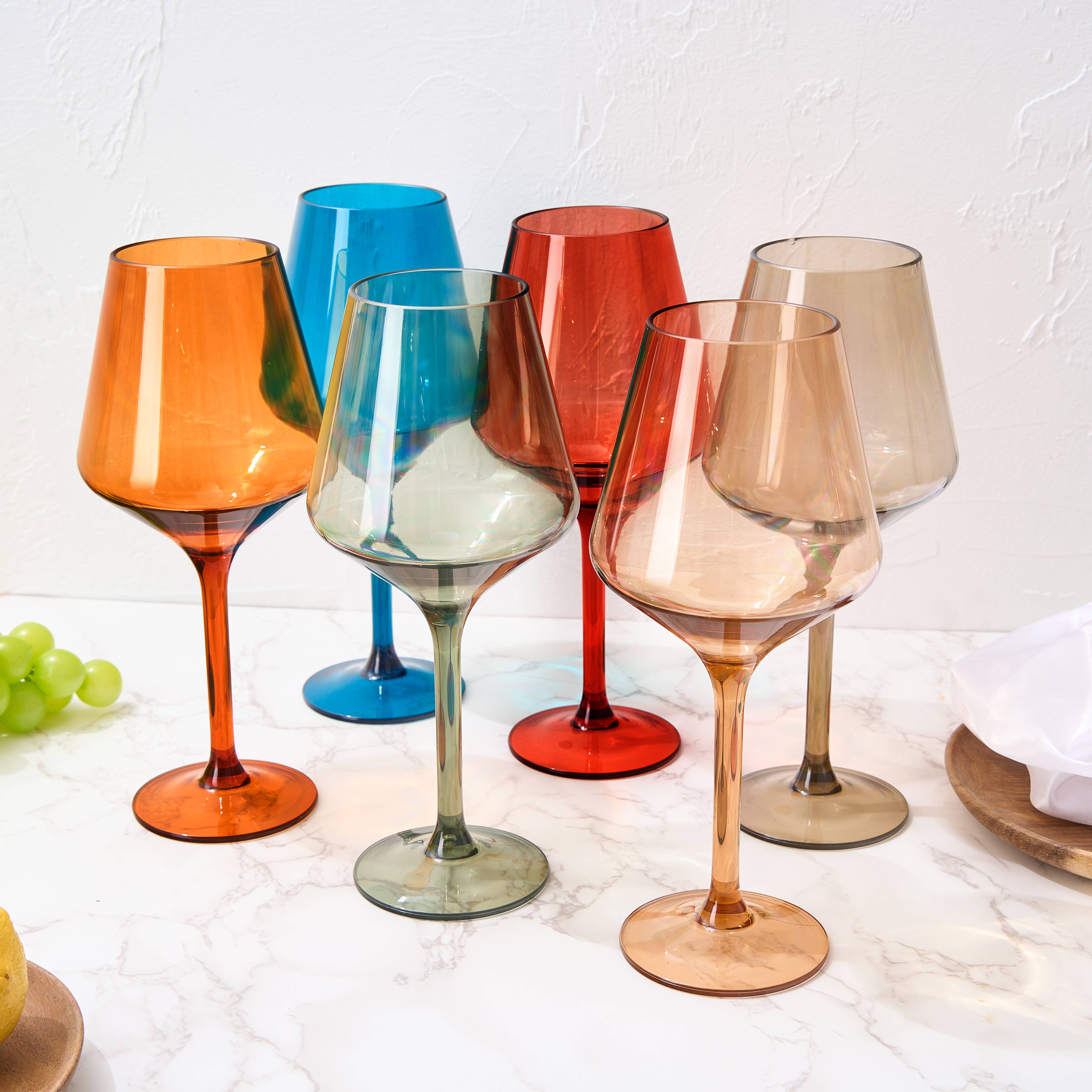 The Wine Savant /  Khen Glassware - Wholesale Wine Glass - Floating Acrylic Plastic Stemmed Wine Glass6