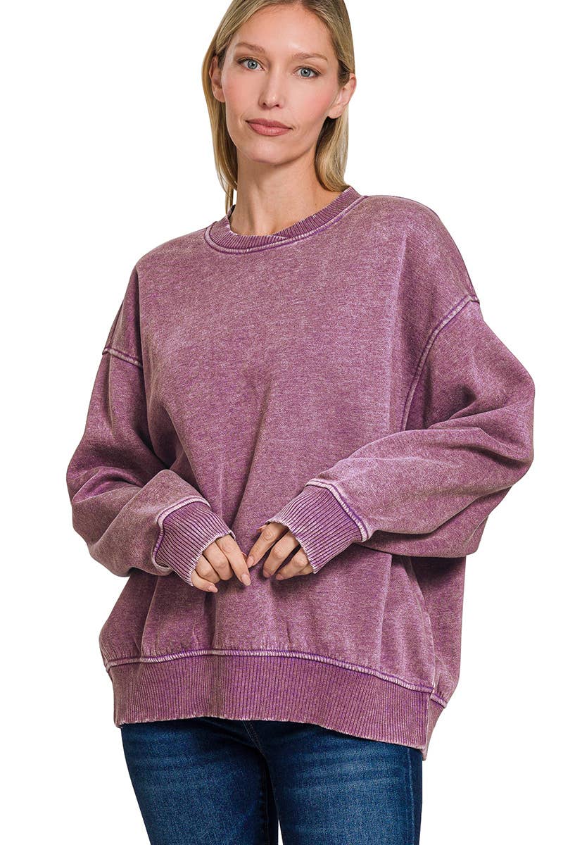 42POPS – Sweatshirt - Mulher por atacado – ',.._ Sweatshirt de Lã Polar Snow Wash83