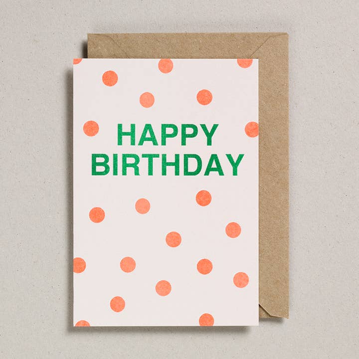 Riso Cards - Lot de 6 - Happy Birthday pour la vente par Petra Boase Ltd (US Duties Paid!)