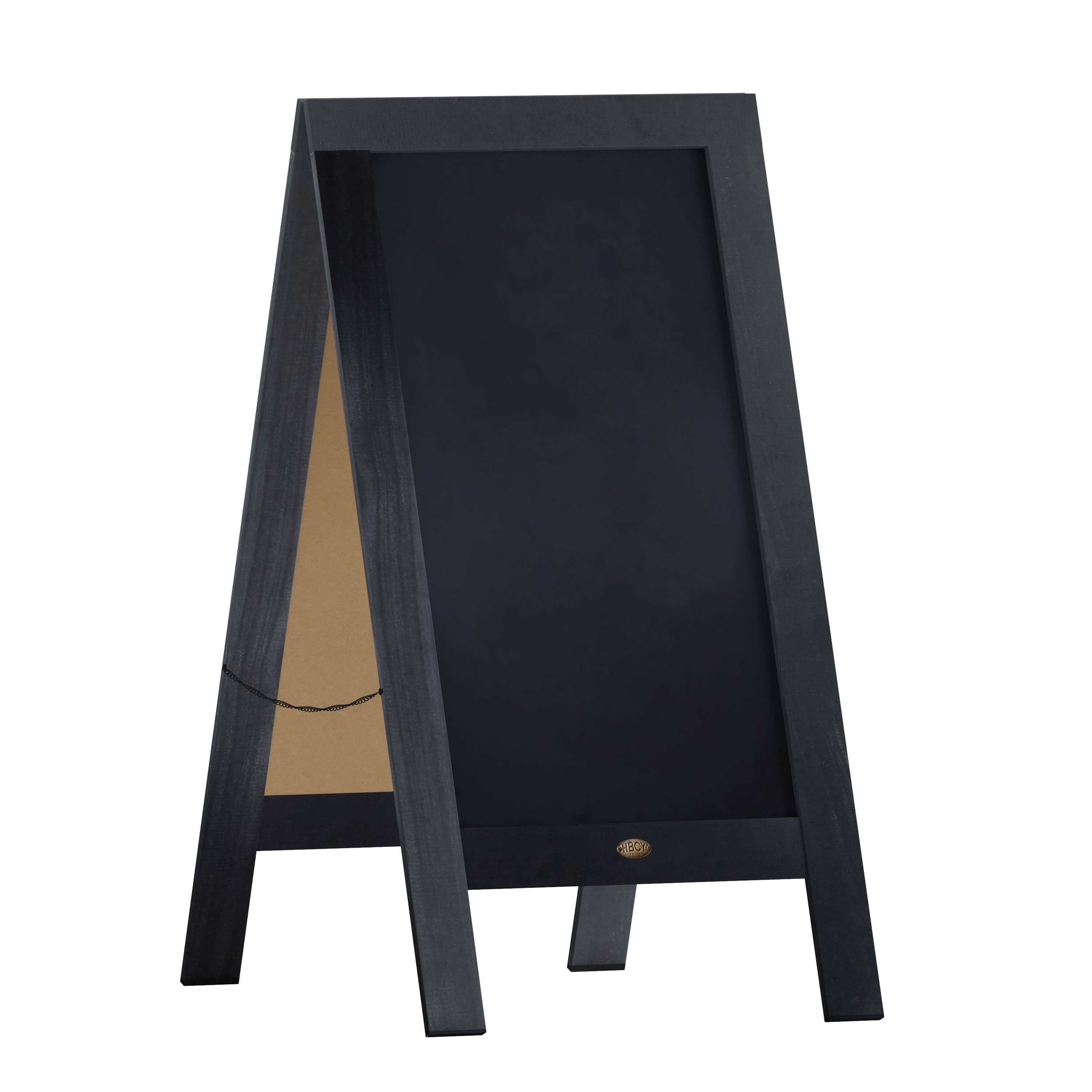 HBCY Black Wood A-Frame Magnetic Chalkboard Set for wholesale on Faire1