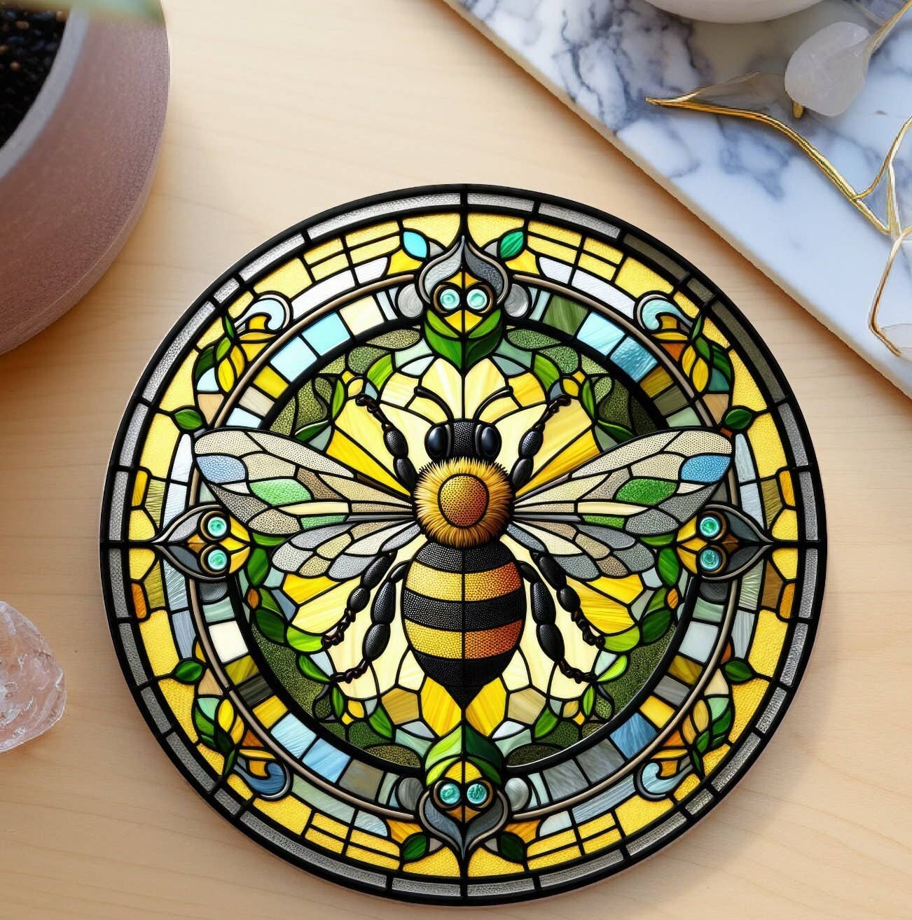 Fernville Creations - Vente Sous-verre - Sous-verres en céramique inspirés de la nature pour les amoureux de la nature6