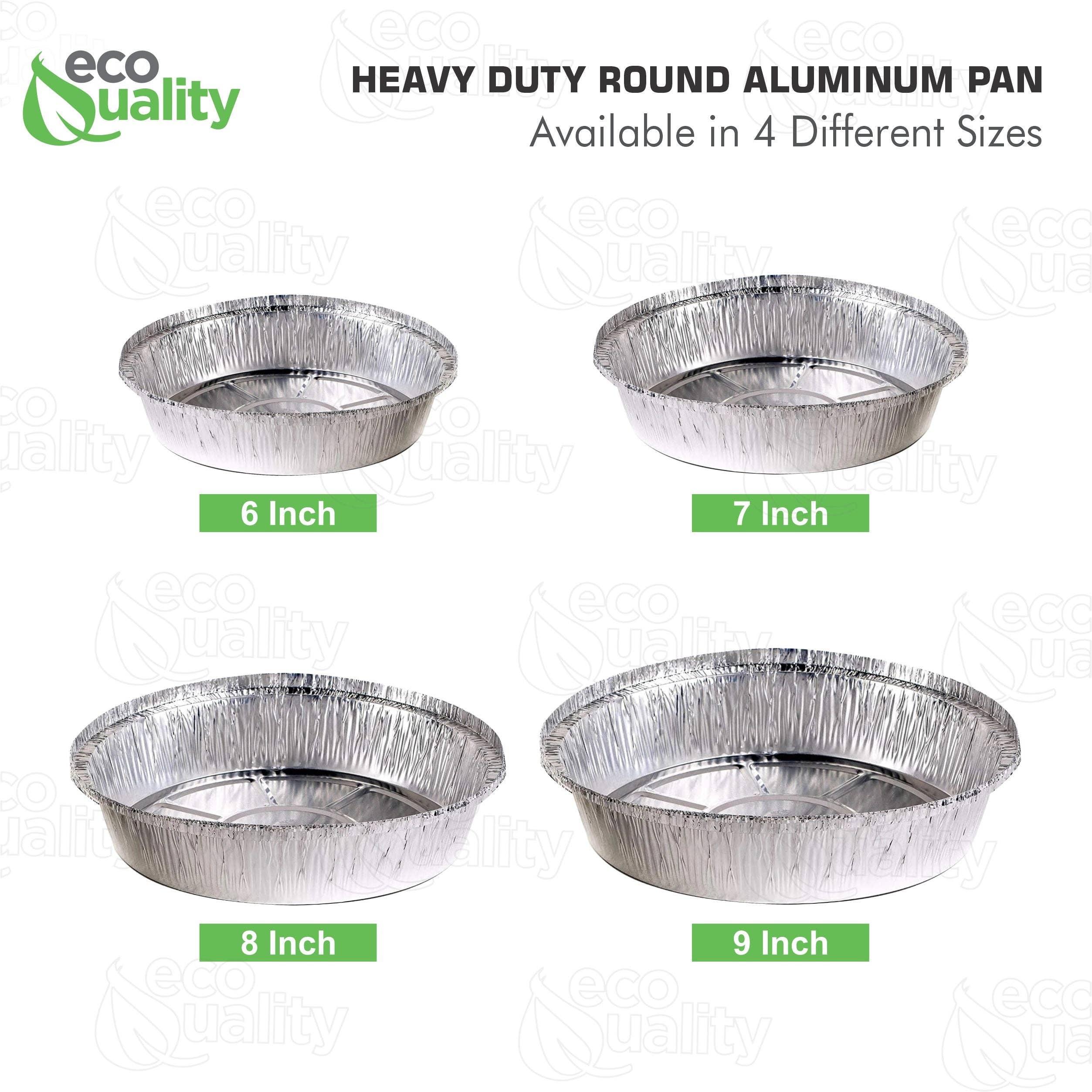 EcoQuality - Wholesale Baking Dish - 6" Disposable Round Aluminum Foil Take-Out Pans5