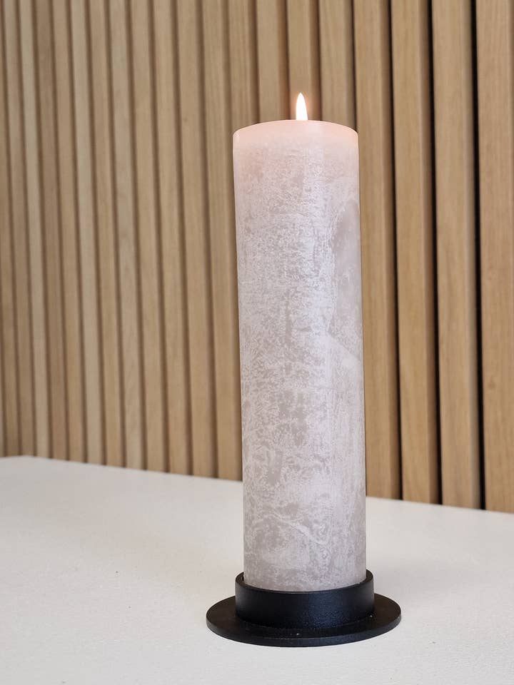 Pillar Candle Holder, Black for wholesale by Lübech Living