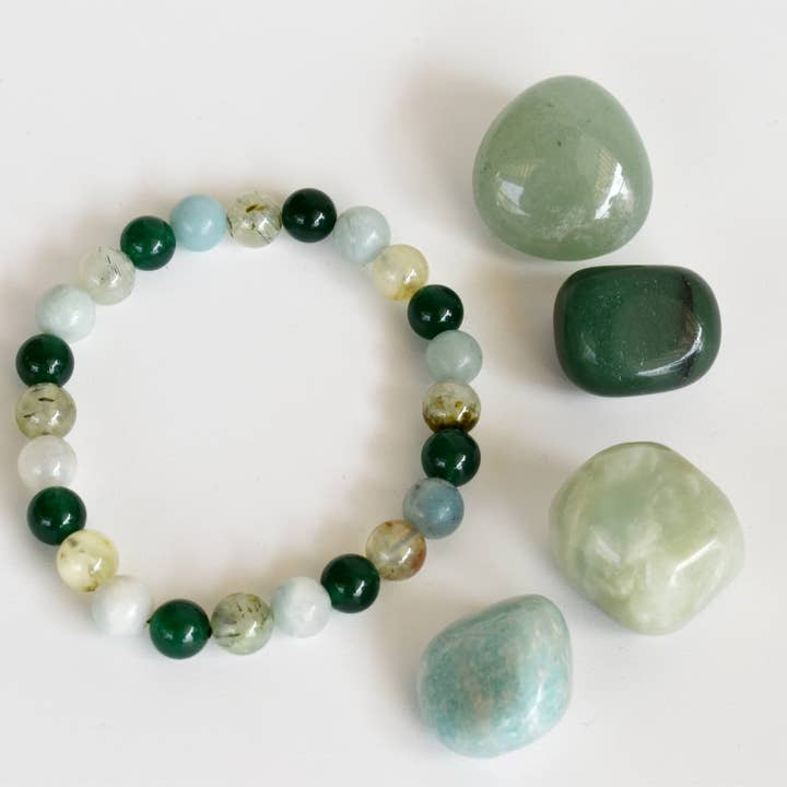 Soothing Crystals - Wholesale Spiritual Stone/Crystal - Natural HEART Chakra Healing Gemstone Kit, Chakra Gift Set