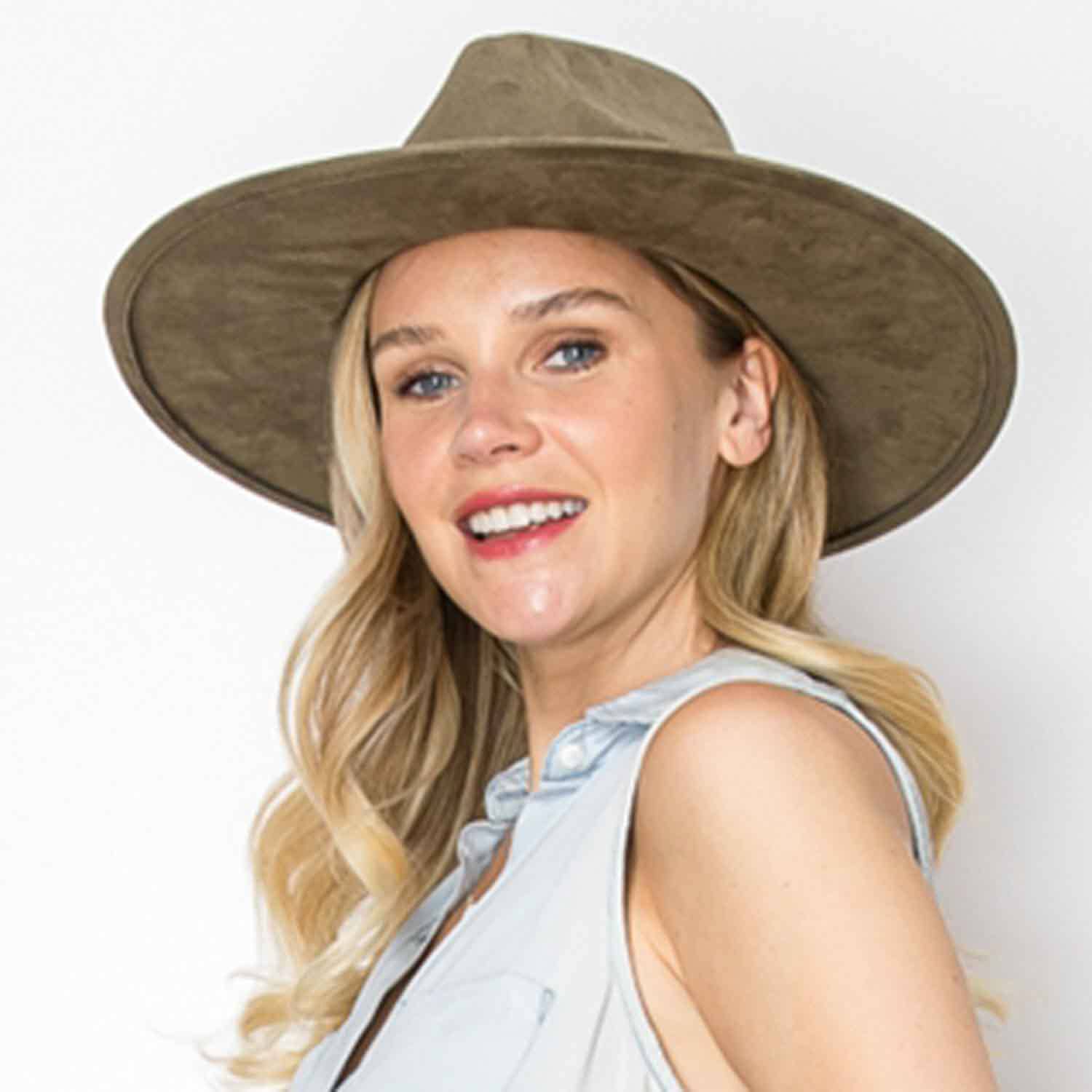 One and Only Accessories - Wholesale Fedora - Women's - Best seller Fashion Classic Wide Brim suede Hat New Color  (Copy)7
