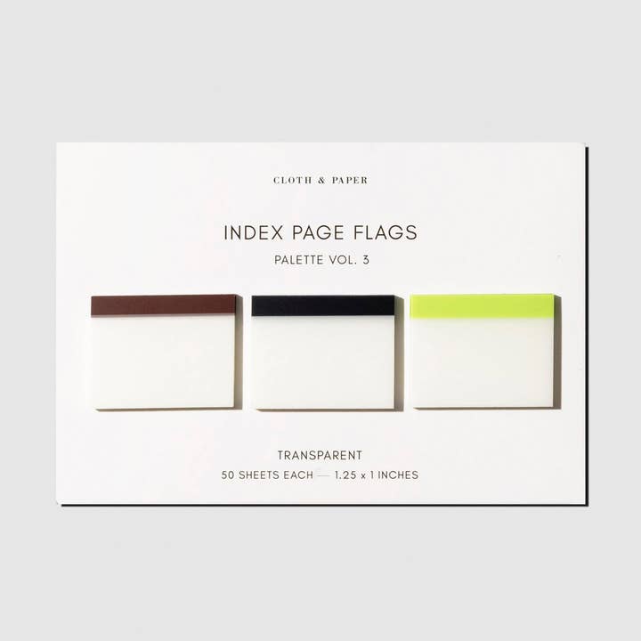 Index Page Flags | Vol. 3 for wholesale by Cloth & Paper