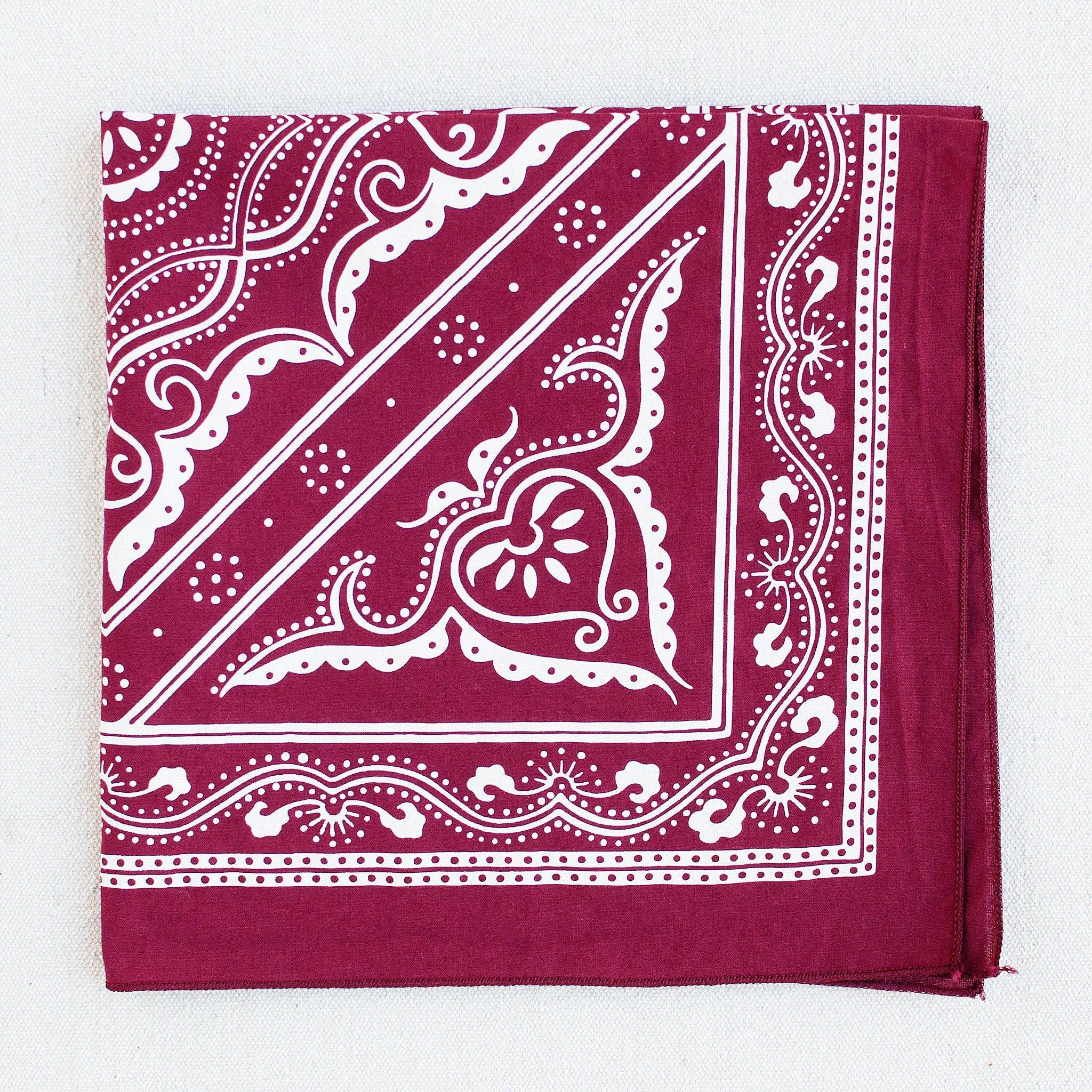Abracadana – Großhandel Bandana – Unisex – Westlicher Bandana-Wein1