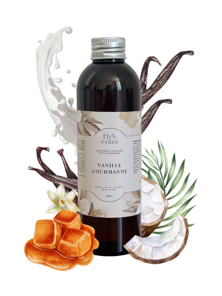 Gourmand vanilla refill for diffuser for wholesale by Ely's candle