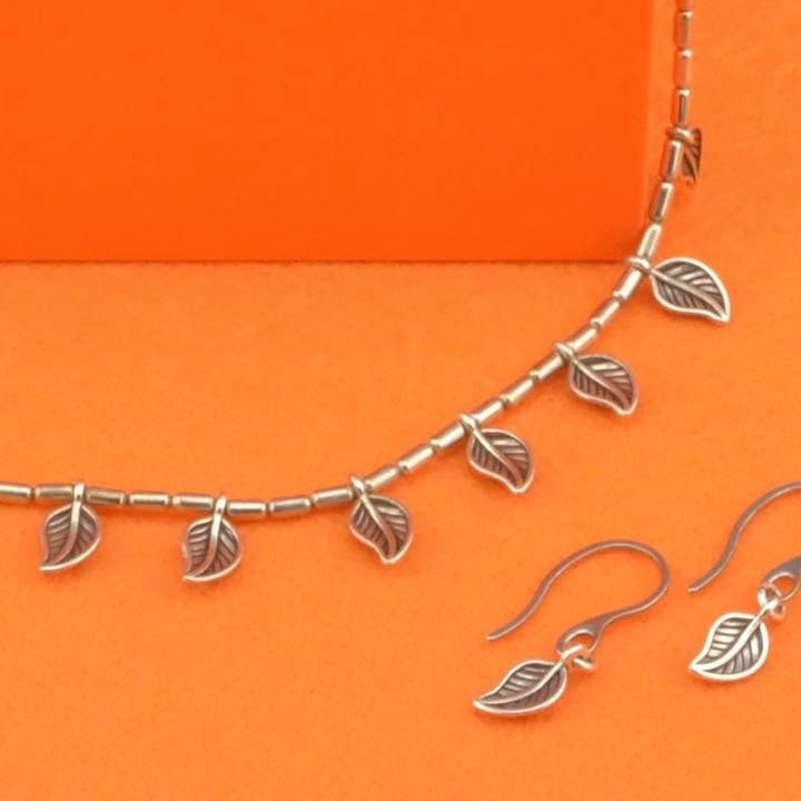 Molucca Leaf Necklace for wholesale by CozyDetailz