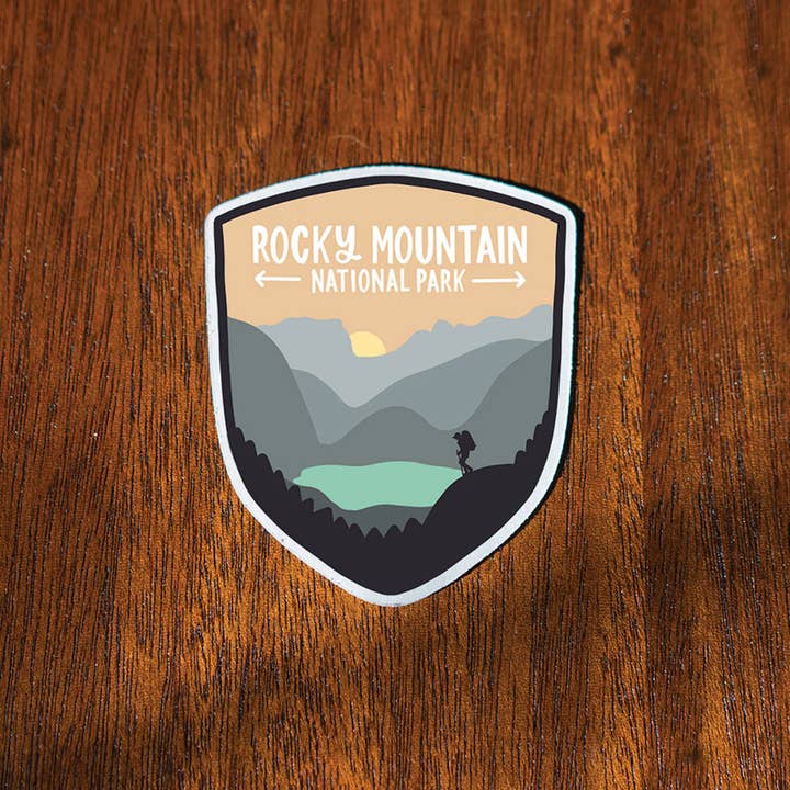 Colleen Goldhorn Creative Co - Wholesale Sticker - Rocky Mountains National Park Weatherproof Sticker1