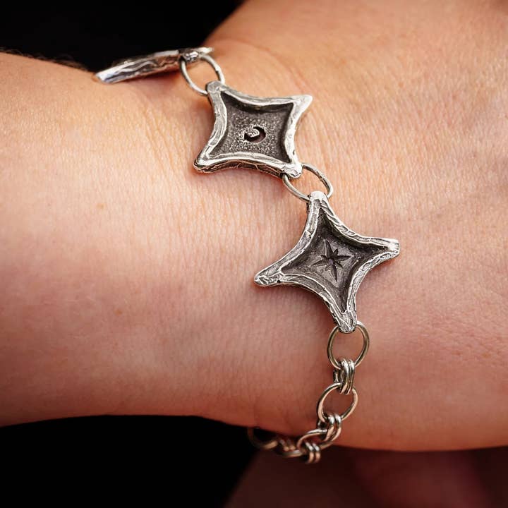 Luna & Realtas Realm- Pulseira em Prata de 1ª Lei por atacado de Skolland Jewelry