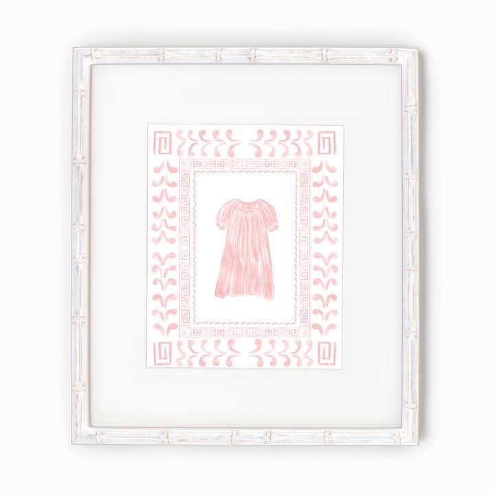 Impresión artística de bata de bebé, decoración infantil, rosa para venta al por mayor de Art and Soul