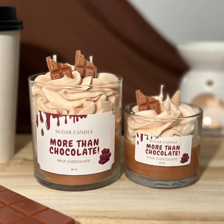 Sugar Candle - Wholesale Jar/Filled Candle - Whipped Cream Milk Chocolate Candle – Dessert Candle & Gift for Any Occasion4