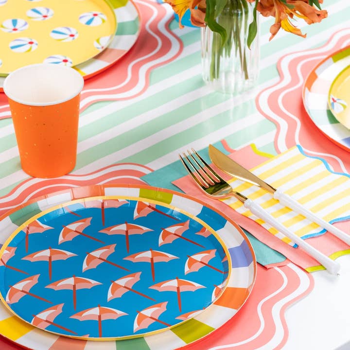 Gatherings by Curated Paperie - Wholesale Dinner Plate - SUM25-DNP2- Summer Fun Dinner Plates2