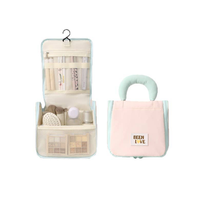 wandf - Wholesale Makeup/Cosmetic Bag - Customized Hanging Travel Toiletry Cosmetic Bag With Handle5