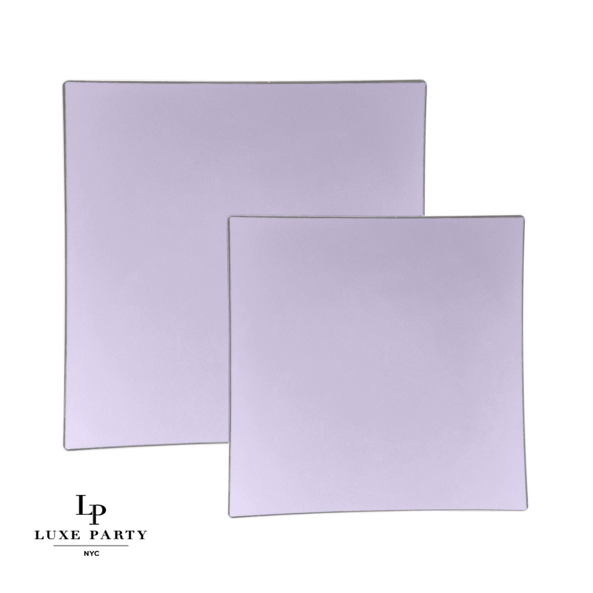 Luxe Party - Wholesale Disposable Plate - Lavender Square Plastic Plates | 10 Pack3