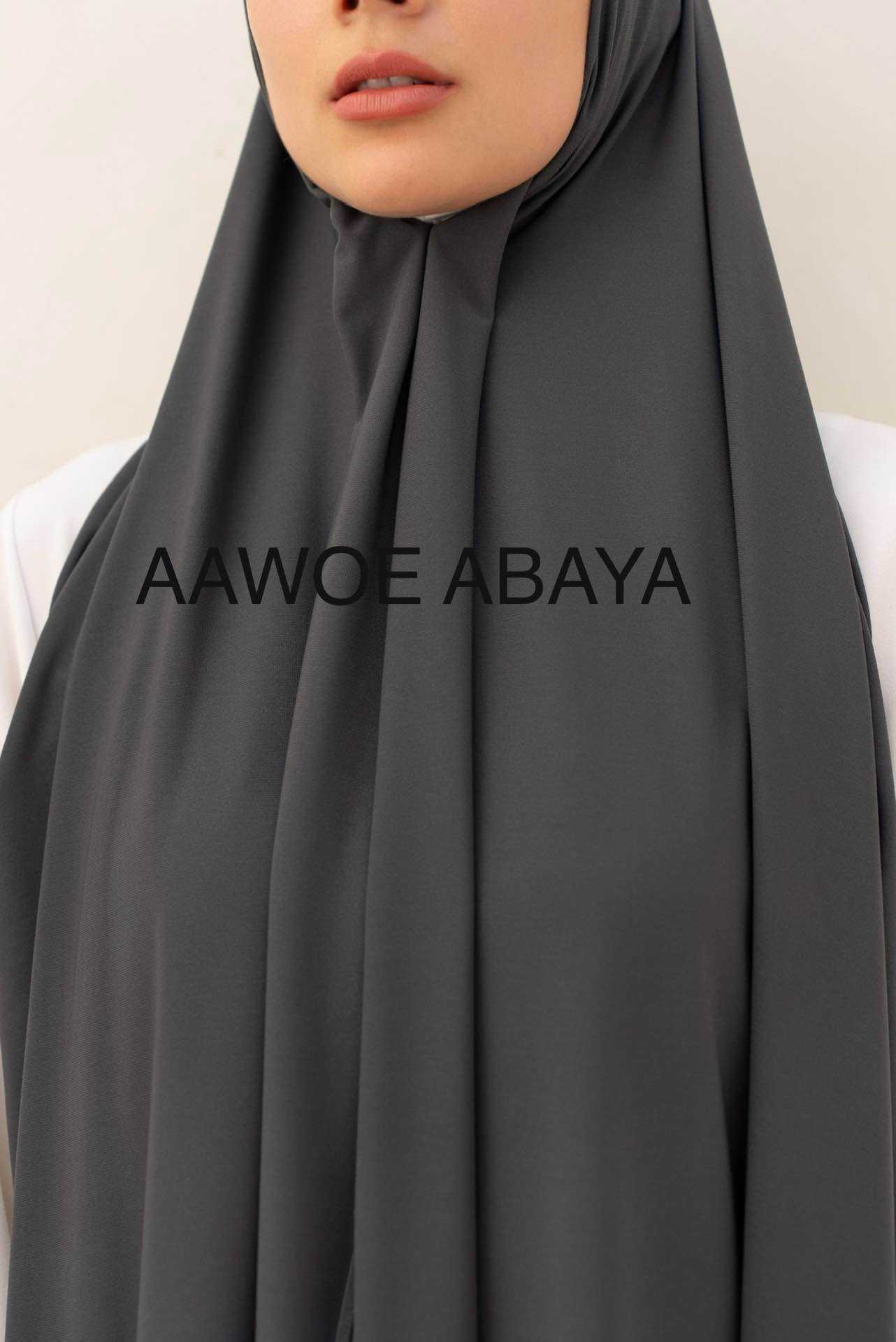 Aawoe Abaya – Großhandel Hidschab – Damen – Jersey Rechteckiger Hijab mit Bindung – 70 x 200 cm – 24843
