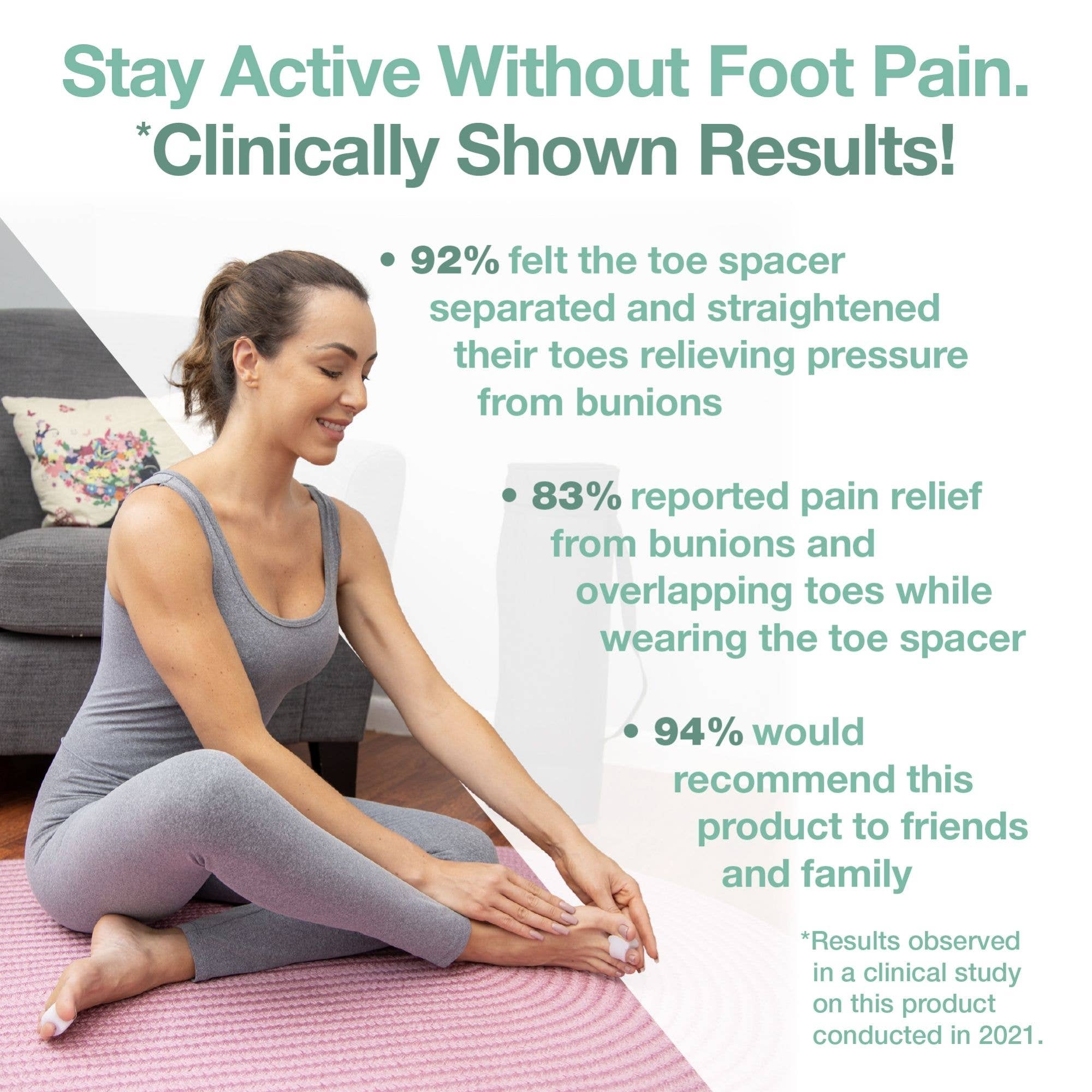 Single Loop Toe Separator, Bunion Corrector - Beige - 2 Pack for wholesale on Faire1