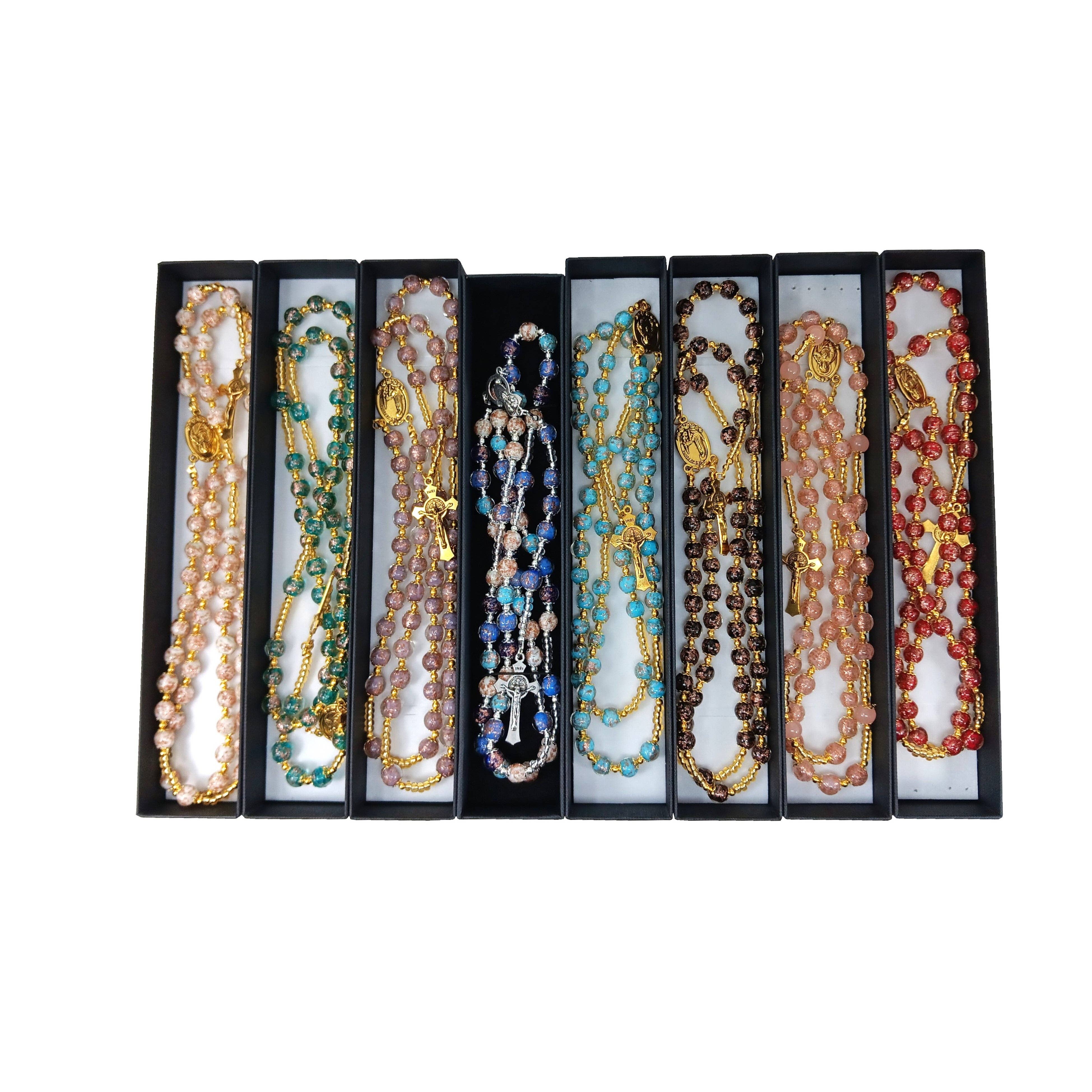 ALBATROS S.R.L. - Wholesale Beaded/Pearl Necklace - MURANO glass bead ROSARY fashion gift idea elegant jewelry14