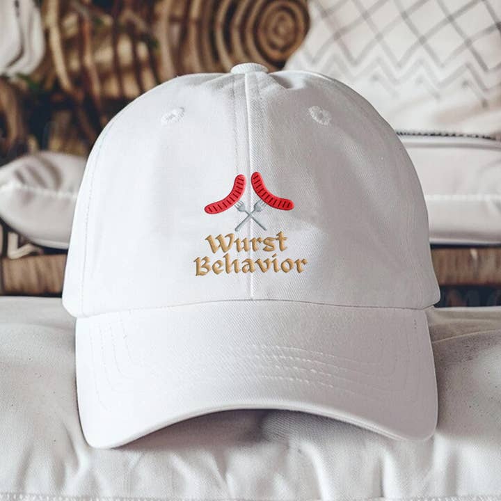 Vivtrek - Wholesale Baseball Cap - Men's - Wurst Behavior Dad Embroidered Hat Funny Oktoberfest Gift6