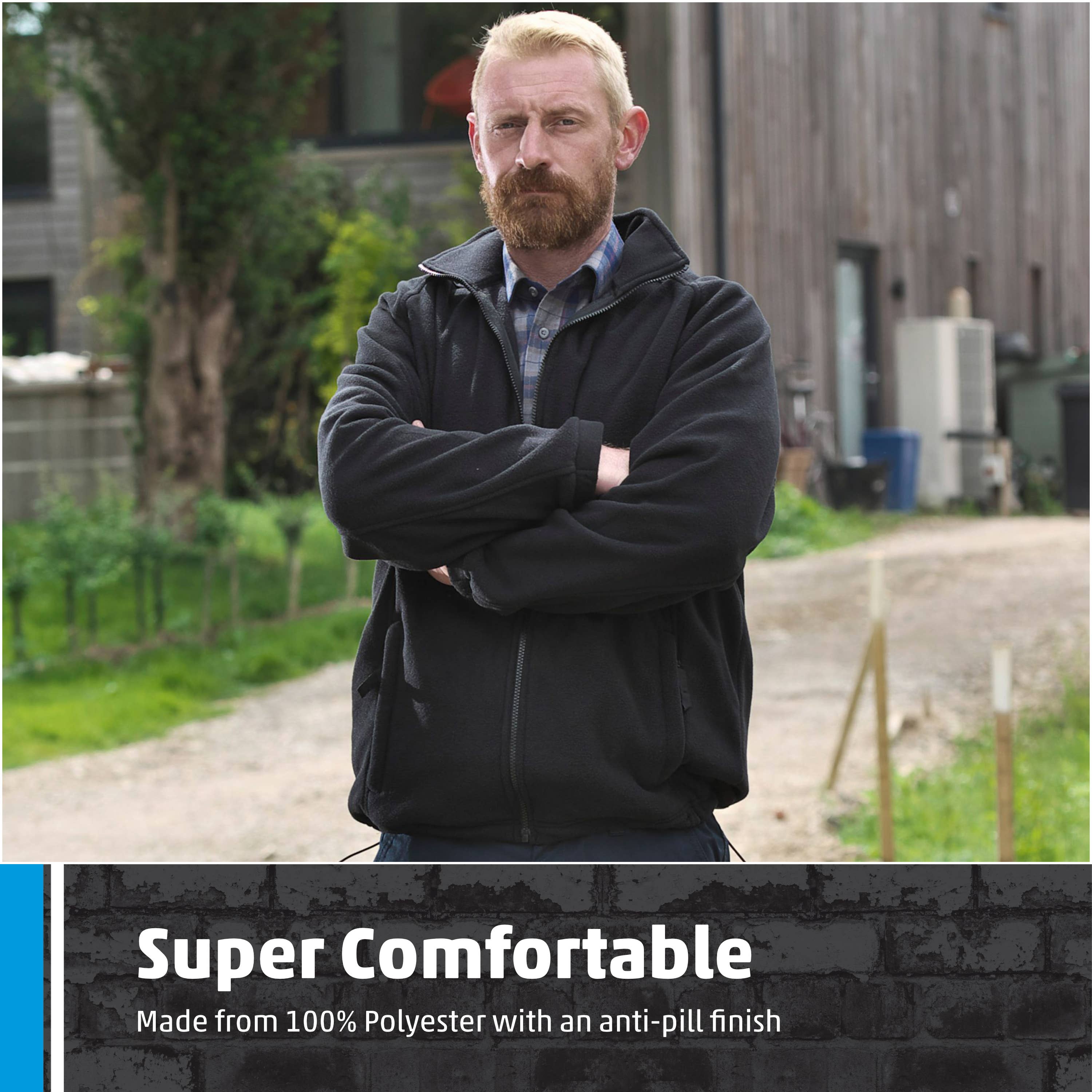 TuffStuff Workwear – wholesale Fleece – Men′s – Fort Melrose Jacket, Fleece Jacket Full Zip, 100% Polyester4