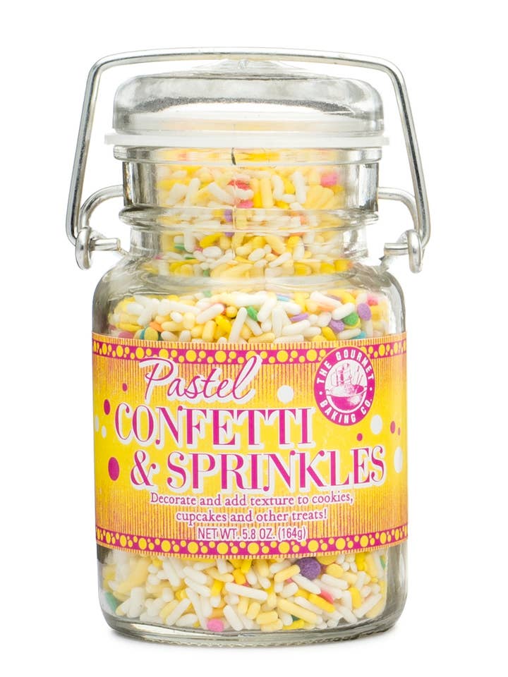 Pastel Confetti and Sprinkles 5.8 Oz. for wholesale by Pepper Creek Farms