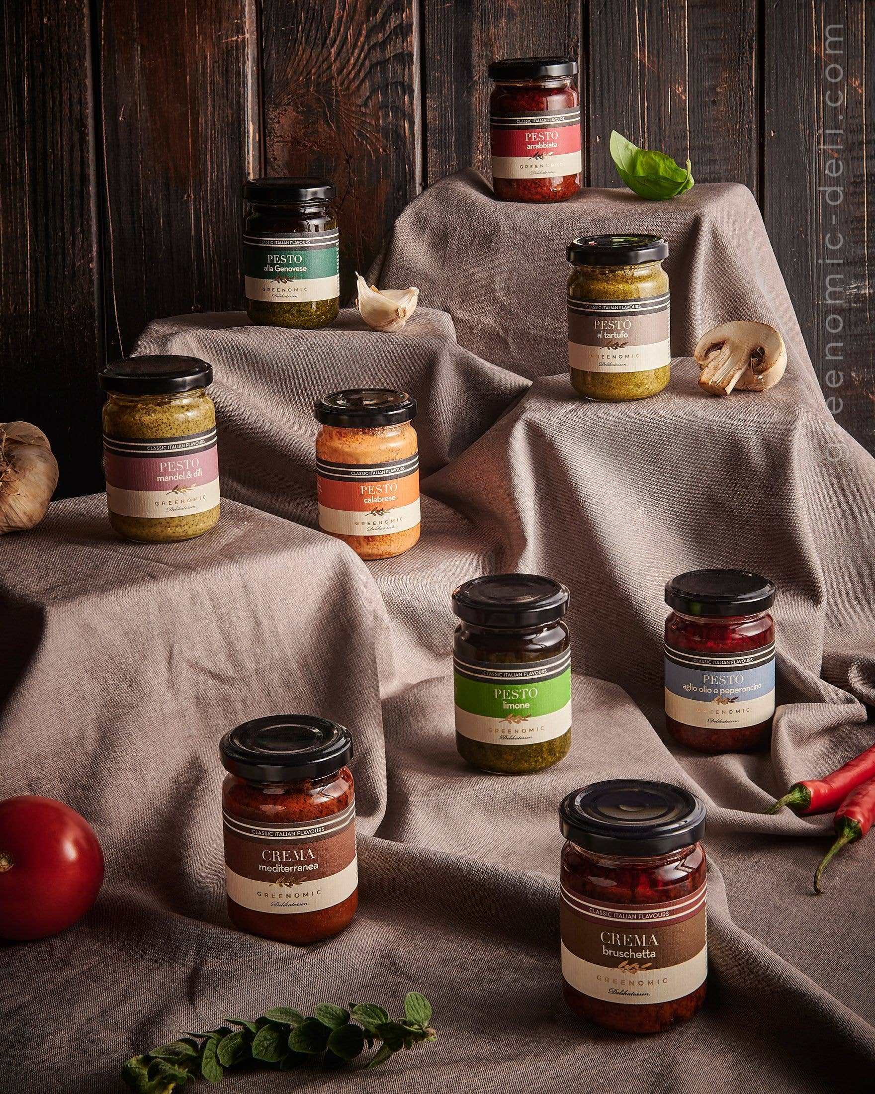 Greenomic Delicatessen – Pesto por atacado – Pesto aglio olio e peperoncino2